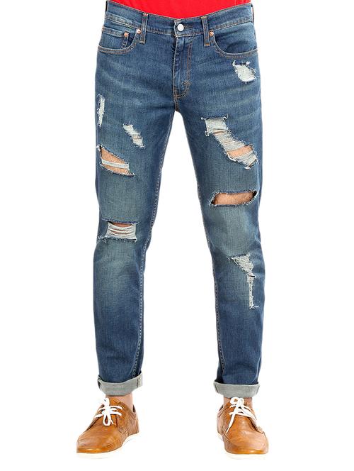 blue denim ripped jeans - 13810260 - Very Small Image - 1