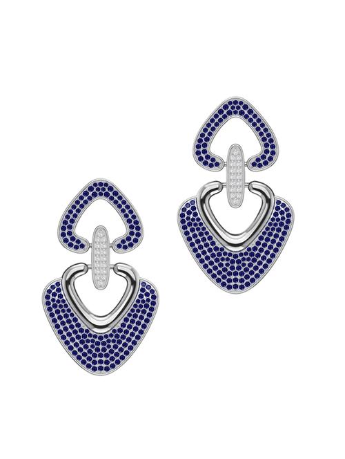 blue silver drop earrings - 13811690 - Very Small Image - 1