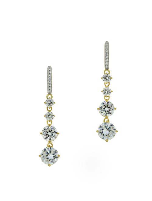 yellow silver drop earrings - 13811693 - Very Small Image - 1