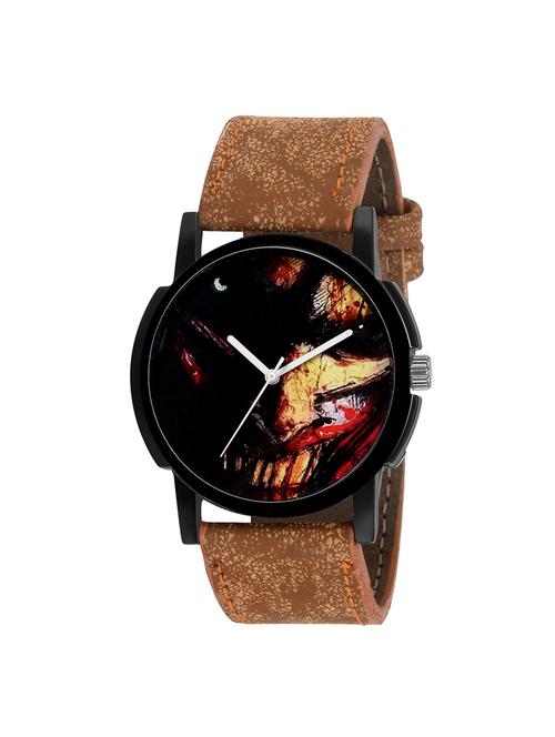 eraa men brown analog wrist watch with fearless dial - 13813609 - Very Small Image - 1