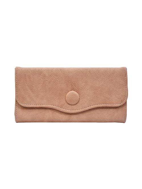 brown leatherette envelope clutch - 13815224 - Very Small Image - 1