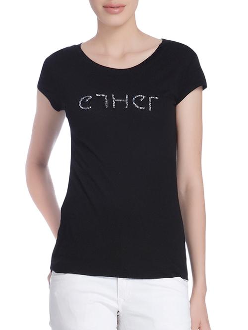 ether black viscose tee - 13815934 - Very Small Image - 1