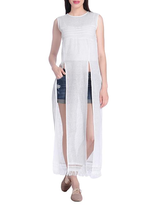 ether white cotton straight top - 13816010 - Very Small Image - 1