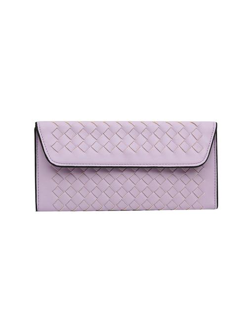 purple leatherette envelope clutch - 13816682 - Very Small Image - 1