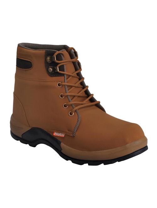 tan leather high ankle boot - 13816837 - Very Small Image - 1