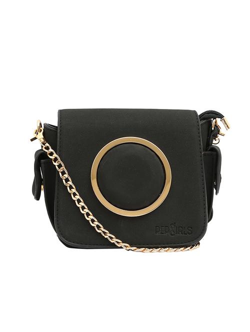 black leatherette regular sling bag - 13818343 - Very Small Image - 1