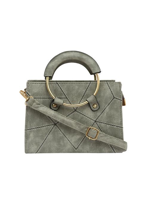 grey leatherette regular sling bag - 13818364 - Very Small Image - 1