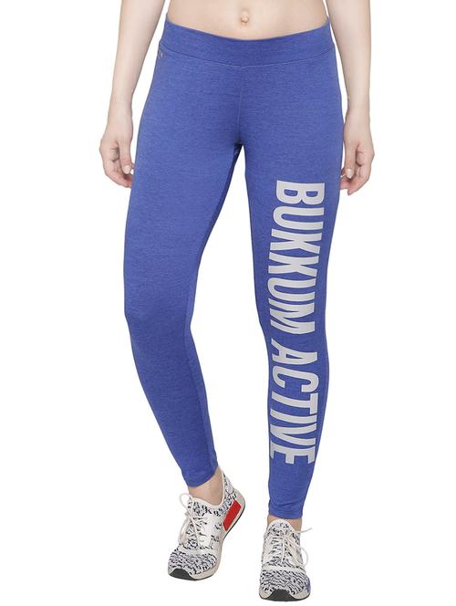 blue polyester lycra track pant - 13818551 - Very Small Image - 1