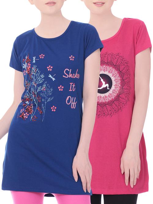 set of 2 multi colored cotton tops - 13818561 - Very Small Image - 1