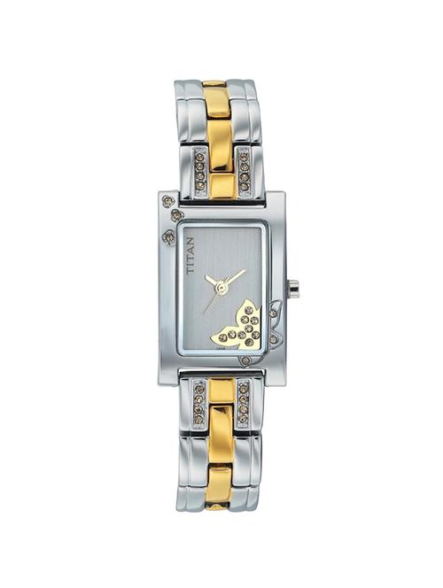 titan silver dial analog watch for women - 9716bm01 - 13822857 - Very Small Image - 1