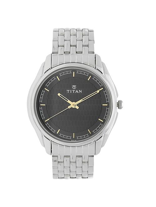 titan black dial analog watch for men - 1578sm06 - 13822915 - Very Small Image - 1