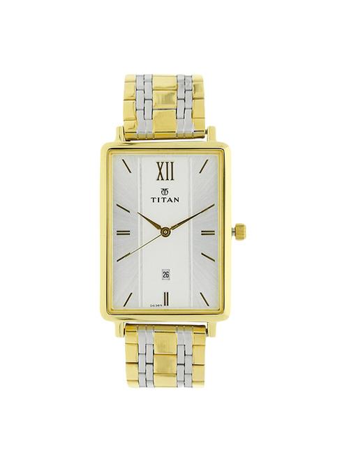 titan silver dial analog watch for men - 1738bm01 - 13822934 - Very Small Image - 1