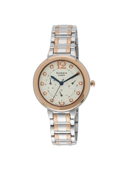 casio white dial analog watch for women - sh188 - 13822961 - Very Small Image - 1