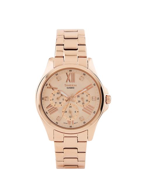casio gold dial analog watch for women - sx149 - 13823005 - Very Small Image - 1