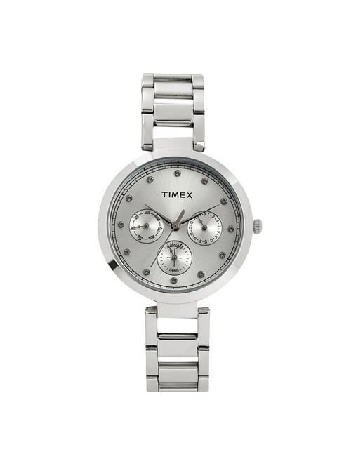 timex silver dial analog watch for women - tw000x211 - 13823049 - Very Small Image - 1