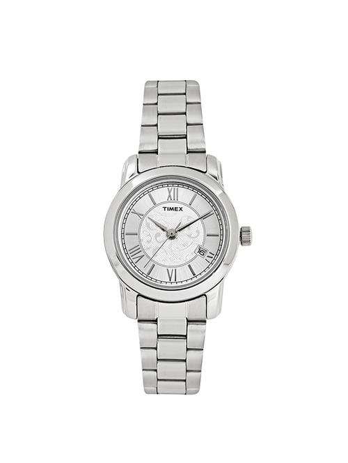 timex silver dial analog watch for women - twel11505 - 13823070 - Very Small Image - 1