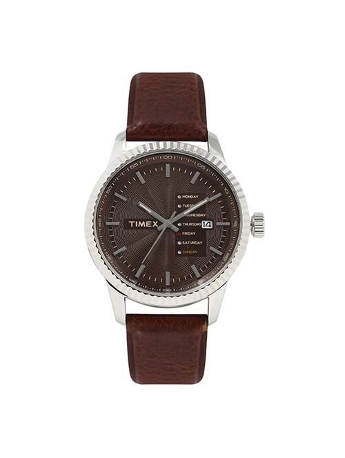 timex brown dial analog watch for men - tweg15104 - 13823185 - Very Small Image - 1