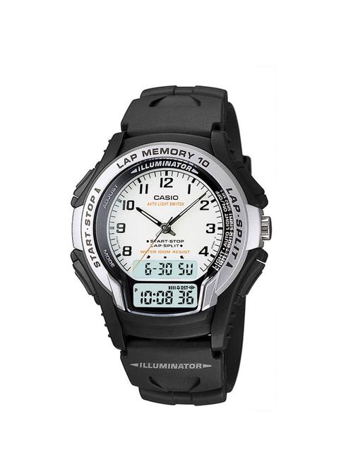 casio white dial digital watch for men - ad141 - 13823217 - Very Small Image - 1