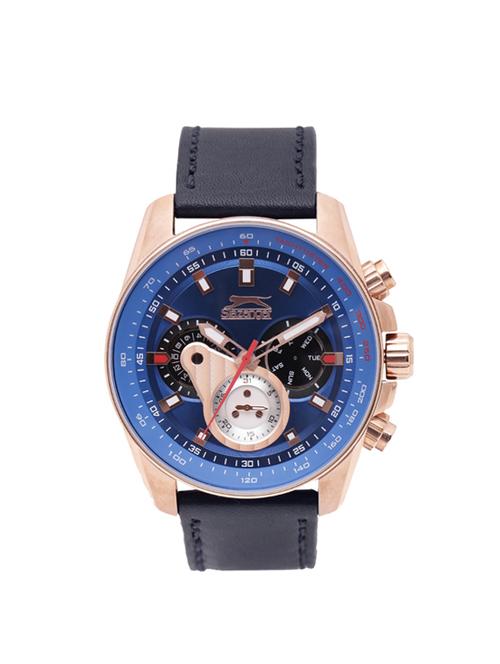 slazenger blue dial chronograph watch for men - sl.1.1283.2.02 - 13823280 - Very Small Image - 1