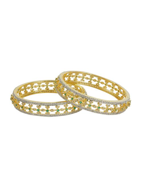 green gold tone stone bangles - 13823703 - Very Small Image - 1
