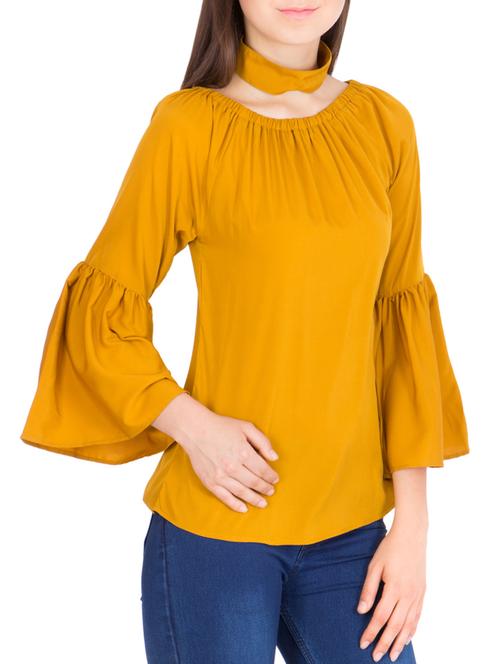 yellow polyester regular top - 13824089 - Very Small Image - 1