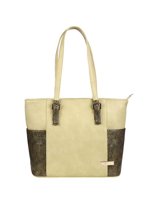 beige leatherette regular handbag - 13826416 - Very Small Image - 1