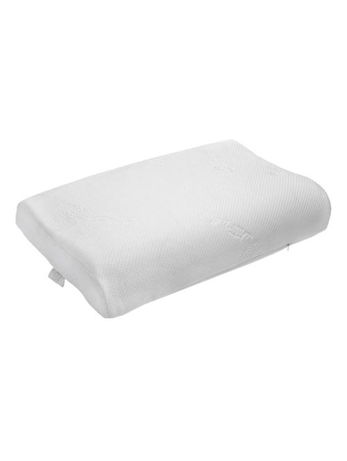 the white willow white reveries small contour cool gel infused memory foam pillow – 20” x 17” x 3”, white - 13830766 - Very Small Image - 1