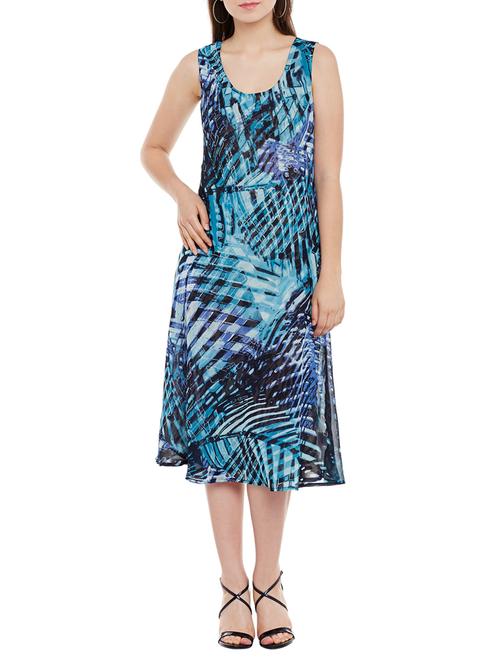 scoop neck a-line dress - 13831955 - Very Small Image - 1