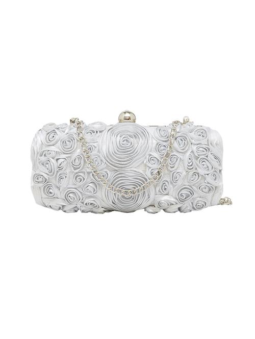 silver leatherette regular clutch - 13835128 - Very Small Image - 1