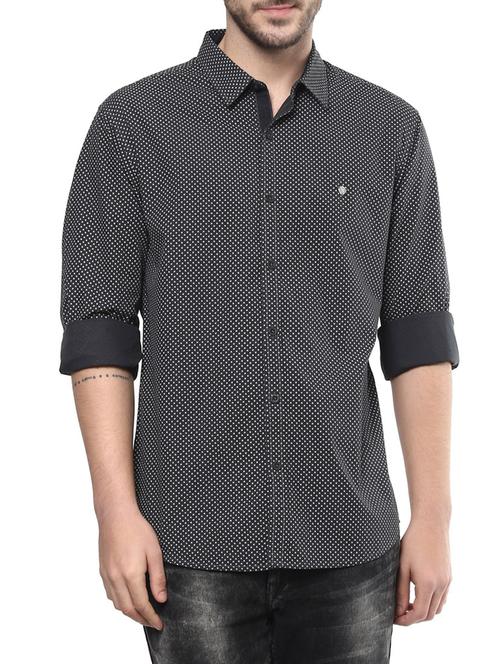 black cotton casual shirt - 13835717 - Very Small Image - 1