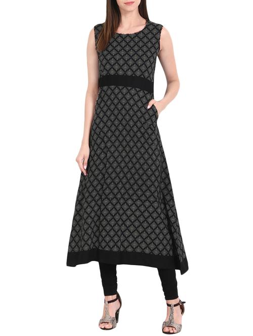a-line pockets printed kurta - 13836997 - Very Small Image - 1
