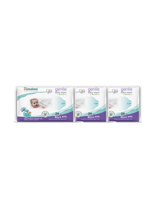 himalaya gentle baby wipes 24's (pack of 3) - 13837710 - Very Small Image - 1