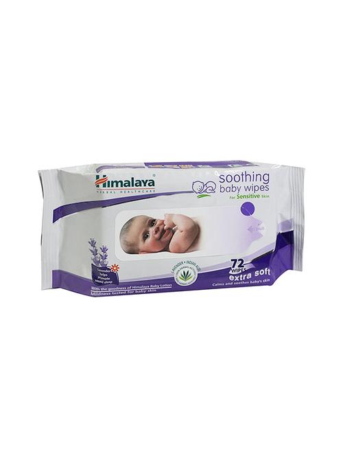 himalaya soothing baby wipes 72's - 13837754 - Very Small Image - 1