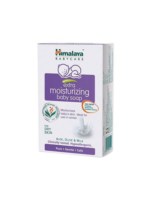 himalaya extra moisturing baby soap (75gm) - 13837782 - Very Small Image - 1