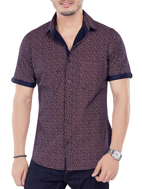 red cotton casual shirt - 13842632 - Very Small Image - 1