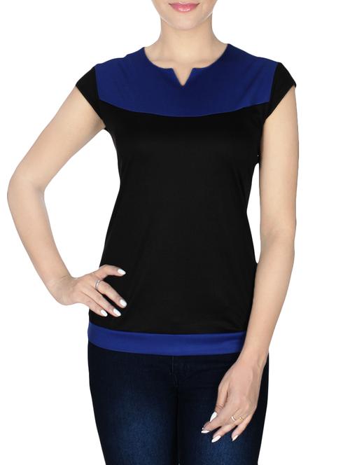 solid black cap sleeve top - 13844206 - Very Small Image - 1