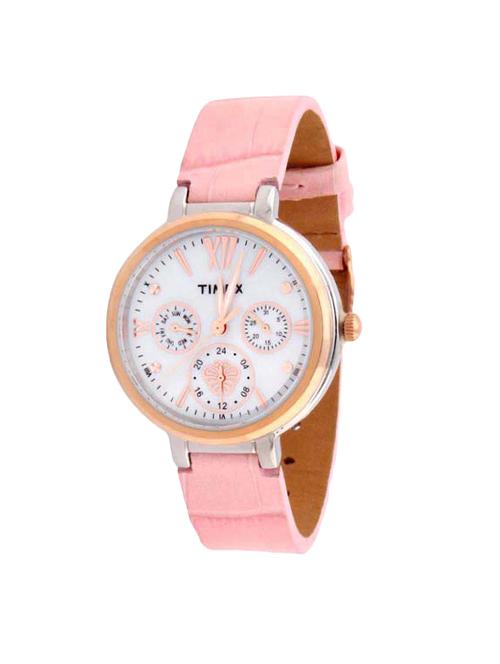 timex white dial analog watch for women - twel11702 - 13844481 - Very Small Image - 1