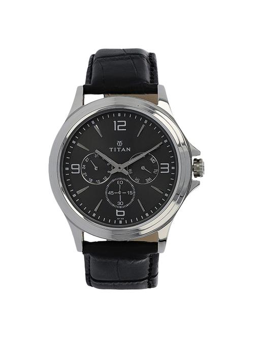 titan black dial analog watch for men - 1698sl02 - 13844570 - Very Small Image - 1