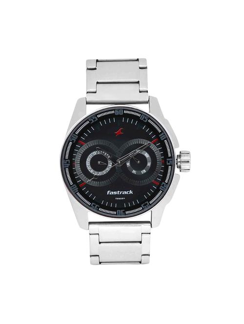 fastrack black dial analog watch for men - 3089sm05 - 13844571 - Very Small Image - 1