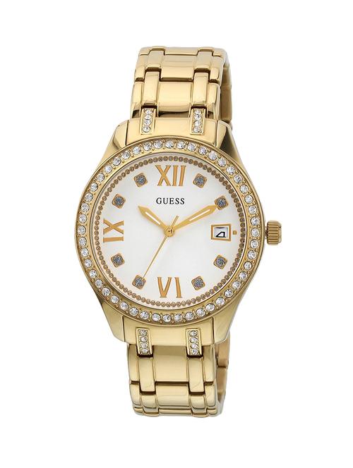 guess silver dial analog watch for women - w0848l2 - 13844596 - Very Small Image - 1