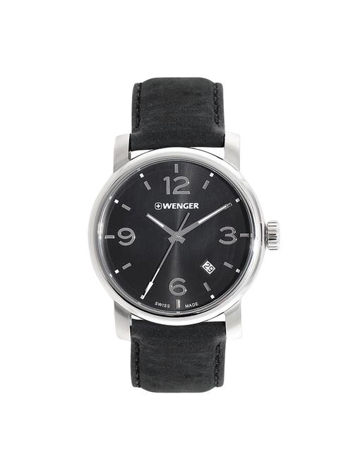 wenger black dial analog watch for men - 01.1041.127 - 13844625 - Very Small Image - 1