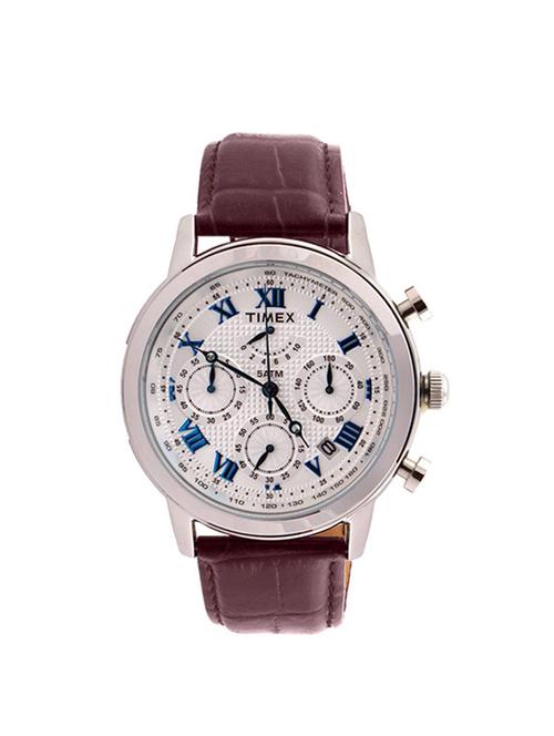 timex white dial chronograph watch for men - tweg15800 - 13844633 - Very Small Image - 1