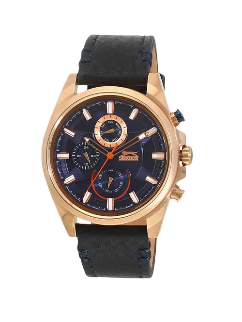 slazenger blue dial chronograph watch for men - sl.9.1220.2.01 - 13844648 - Very Small Image - 1