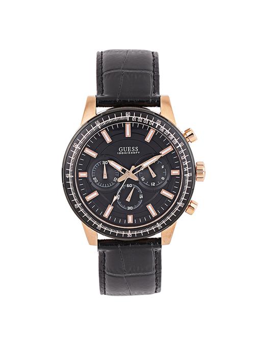 guess black dial chronograph watch for men - w0867g1 - 13844652 - Very Small Image - 1