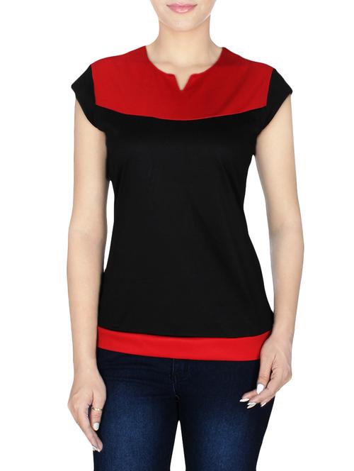 solid black cap sleeve top - 13845123 - Very Small Image - 1