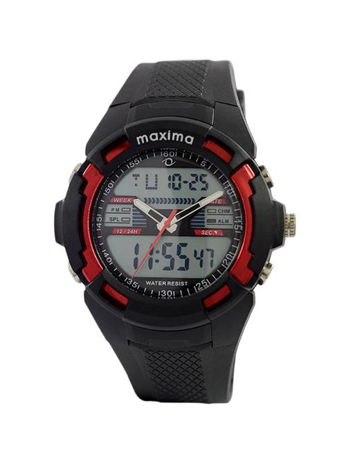 maxima black dial digital watch for men - 41690ppan - 13846856 - Very Small Image - 1