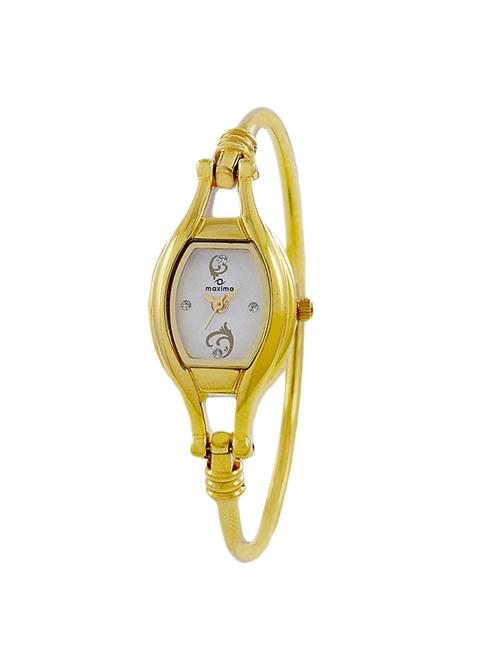 maxima white dial analog watch for women - 42041bmly - 13846881 - Very Small Image - 1