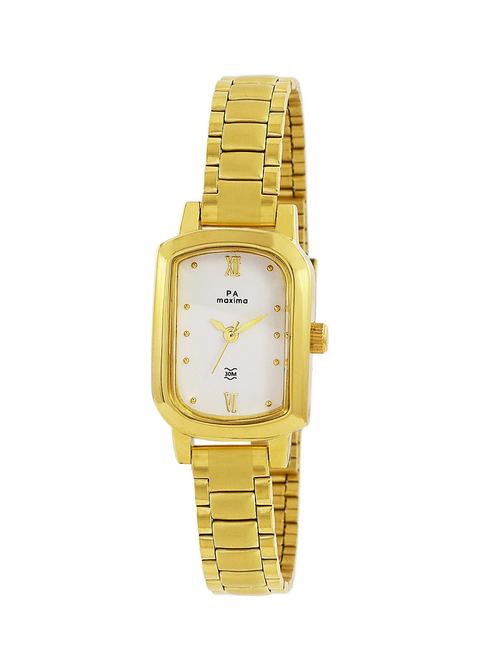 maxima white dial analog watch for women - 47071cmly - 13846884 - Very Small Image - 1