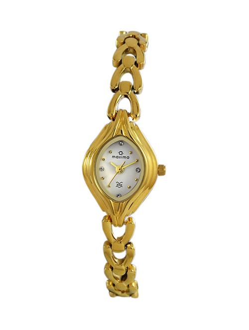 maxima white dial analog watch for women - 04887bmly - 13846887 - Very Small Image - 1