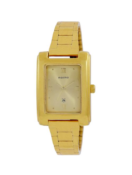maxima gold dial analog watch for women - 43460cmly - 13846891 - Very Small Image - 1